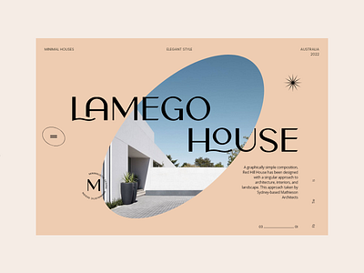 Minimal Houses #3 architect colorfull design font mondrianizm ui uidesign