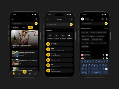 AI Assistant Mobile App Home & Settings page ai ai app ai app design ai startup ai technology ai voice artificial intelligence chat gpt ios app design machine learning mind journey mobile app mobile app design product tech