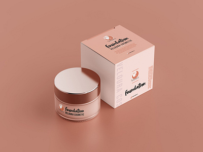 Designed the full label, box for veloura foundation adobe beauty foundation graphic design makeup mockup packaging photoshop veloura women