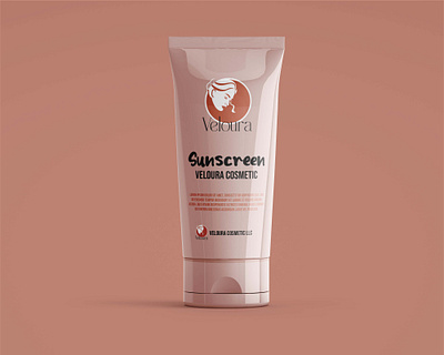 Full packaging & label design for veloura sunscreen adobe photoshop beauty branding design graphic design label logo makeup package sunscreen