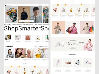 Modern E-Commerce Website Design – New Products Collection agency website app cleandesign dribbble ecommerce figma graphic design landingpage onlineshop productdesign ui uidesign uiux uxdesign webdesign
