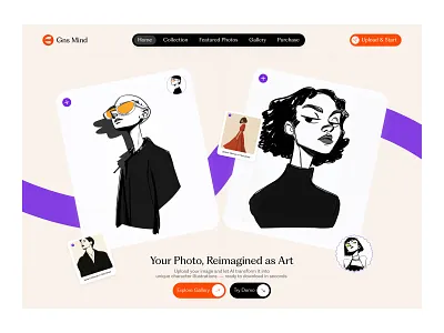 Hero Section ( Photo Download Website) creativedesign herosection portfolio uidesign uxdesign
