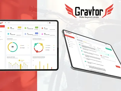 Gravtor - Web dashboard design dashboard minimal ride web design