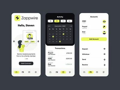 Banking App UI/UX Design banking finance money ui ux
