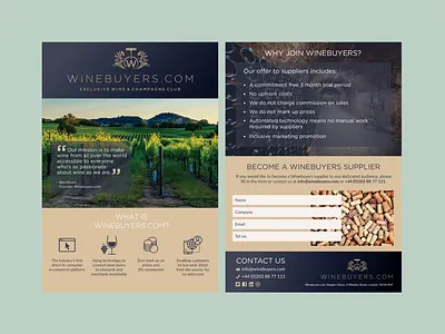 Wine Company Leaflet design flyer graphic design leaflet wine