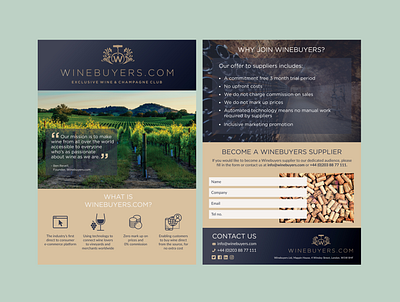 Wine Company Leaflet design flyer graphic design leaflet wine