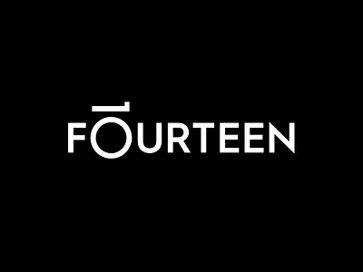 10 Fourteen design lettering lettermark logo minimal numbers logo text based logo text logo typo typogaphy wordmark