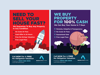 Property Leaflet advert design flyer graphic design leaflet