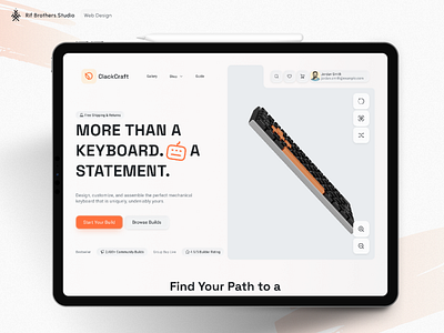 🚀 hero section for ClackCraft 3d animation e commerce graphic design hero hero section motion graphics ui ux design