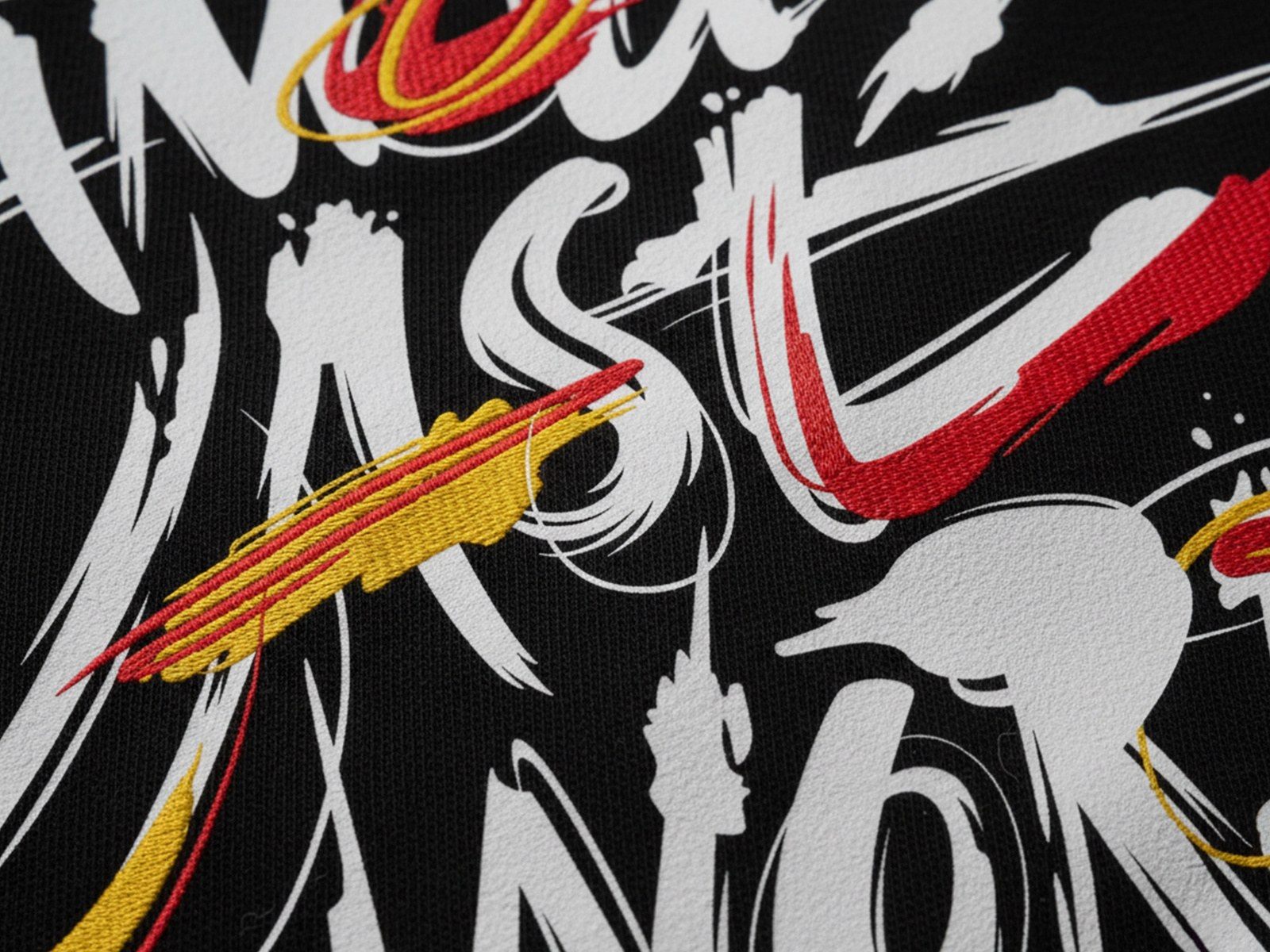 Famous Last Words – embroidery x print experiment (lettering) apparel print calligraphy clothing print lettering print sketch streetwear typography vector