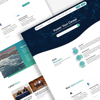 Nuclear Link- career hub website-HubSpot automation branding hubspot landing page nuclear industry recruitment ui web design webflow