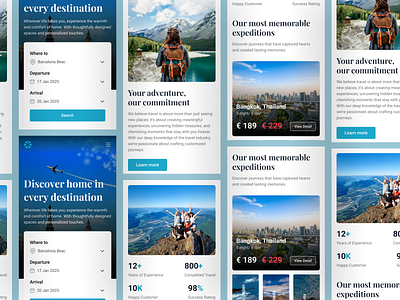 Travel Agency Mobile Responsive responsive travel mobile travelbookingapp travelgency travelmobileversioon ui uidesign ux uxuidesigntravel