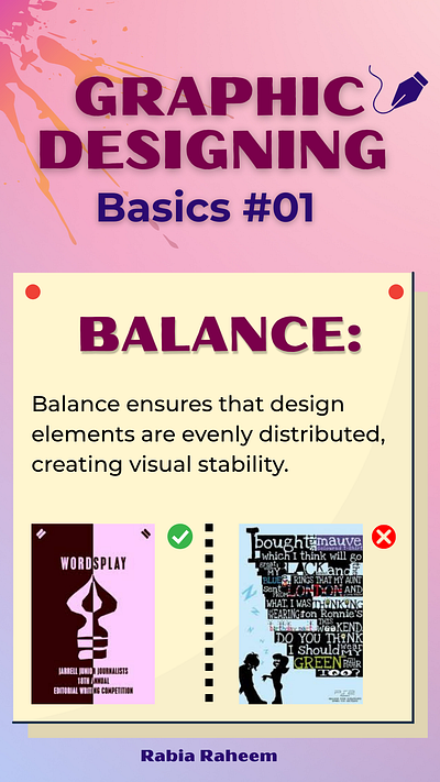 Graphic Designing Basics asymmetrical design balance basics of design canva design colorful poster graphic design graphic designing badics instagram poster photoshop design post post ideas poster social media post design social media poster symmetrical design trending poster