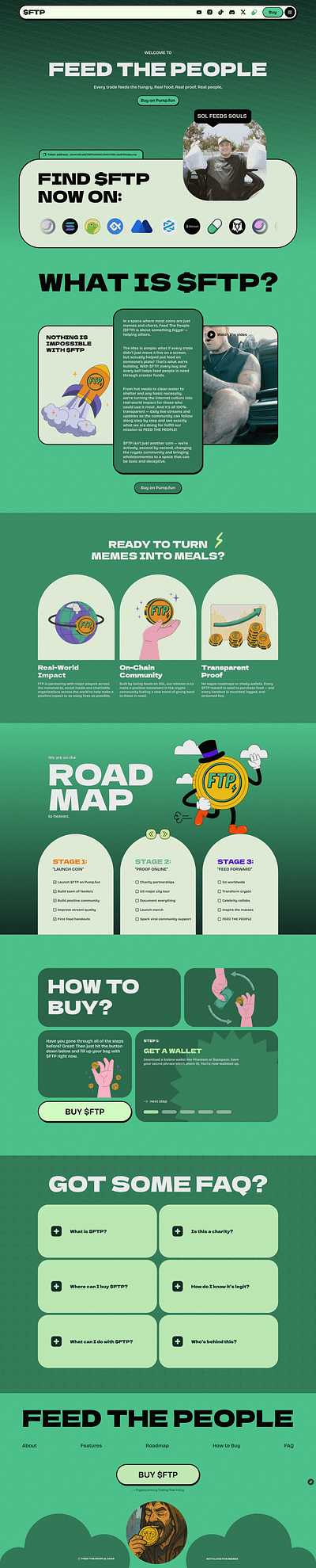 Feed The People Cryptocoin ui webdesign