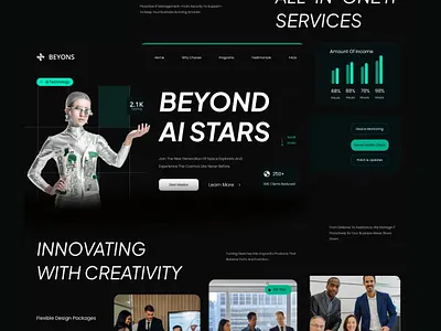 Corporate Landing Page business business portfolio design button contact corporate corporate website design dashboard design landing landing page design logo modern portfolio ui website