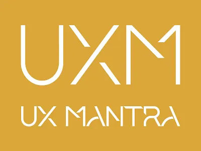 UX MANTRA Logo branding graphic design illustration logo logo design