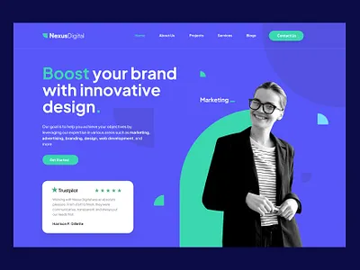 Website Design for Digital Agency adobe agency design development digital digital agency dribbble fashion figma fintech homepage landingpage mockup photoshop ui ux webflow website women wordpress