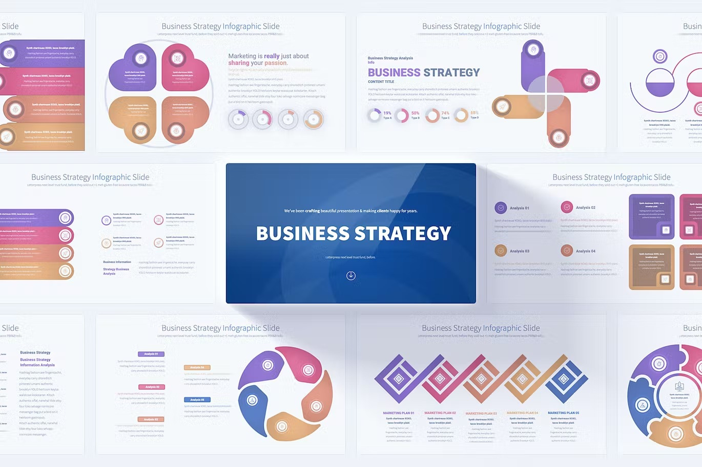 Business Strategy - PowerPoint Infographics Slides by pulsecolor on ...