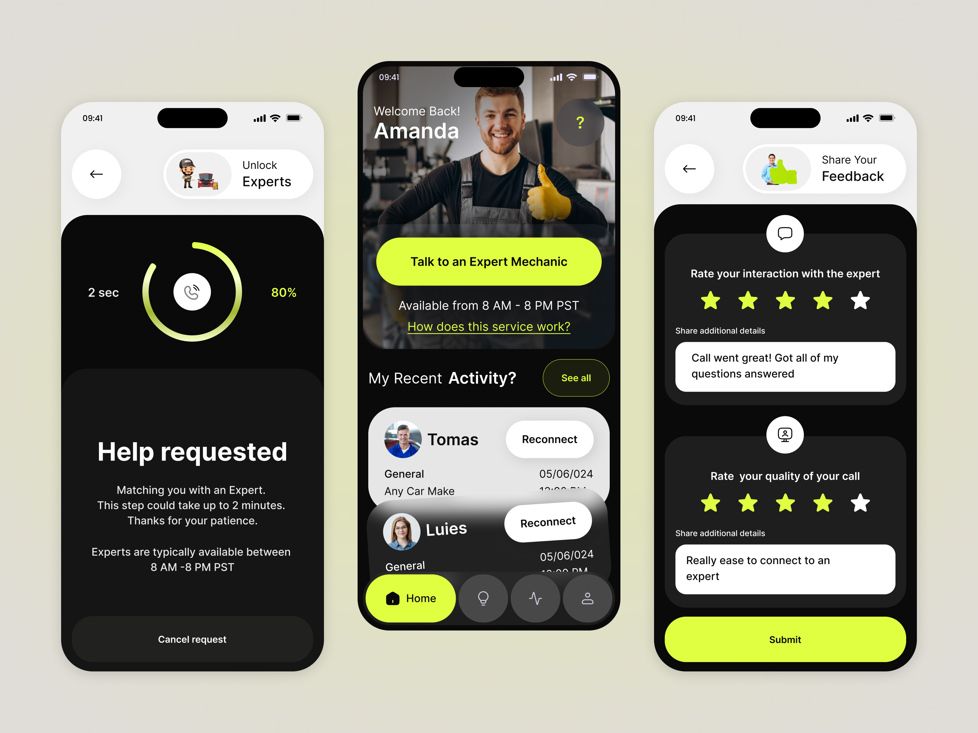 Example of Car Automotive Mobile App & Development