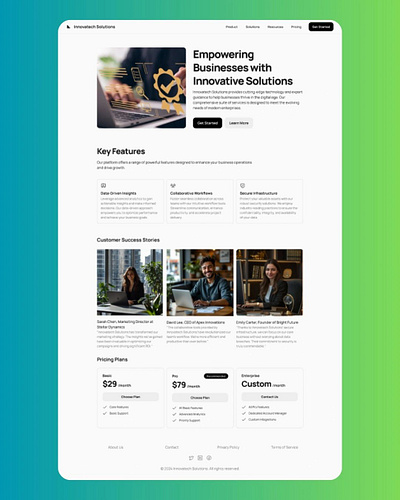 Empowering Businesses with Innovative Solutions uiux branding business chanukawasundara design dribbble figma illustration ui uiux ux xd