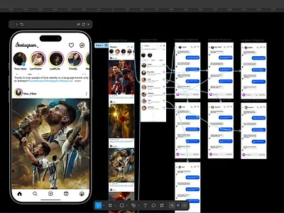 Instagram Messenger UI/UX Redesign | Figma Prototype branding chanukawasundara design dribbble figma illustration instergram ui uiux ux xd