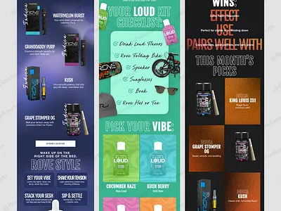 Email Design for a CBD Brand email email design email marketing email template graphic design newsletter newsletter design