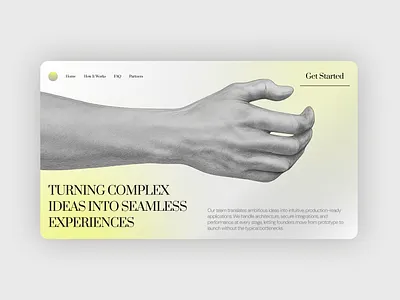 Hero Landing Page Modern Minimalist Web Design figma hero section landing page minimal modern saas ui user interface design