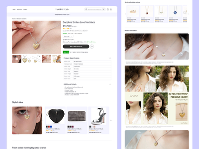 Shopify Store Product Details Page – High Converting jewelry PDP ecommerce web design high converting shopify design high converting ux jewelry ecommerce ux jewelry online shop jewelry store ux jewelry website design jewelrywebsitedesign luxury ecommerce ux luxuryecommerceux modern clean ui online retailer ux personalized shop ux shopify product page shopify website