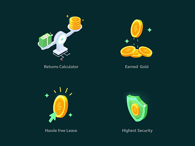 Finance Illustrated Icon Set app branding design graphic design illustration ui ux vector