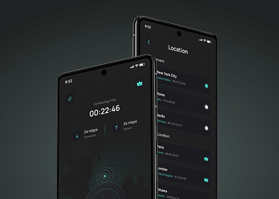 Wirefox VPN | Mobile App app design app ui design figma appdesigner ui ux vpn vpn app vpn app design