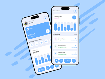 Fitness App Design branding design figma graphic design illustration ui uidesign ux ux design uxdesign