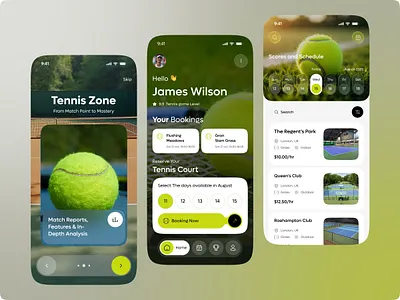 Tennis Sports Mobile App – UI/UX Design app app design athlete stats homepage ios live scores match reports minimalist mobile mobile app modern player stats real time updates shape sports sports app sports mobile app swiss style tennis tennis app