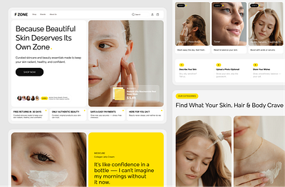 F.Zone – Online Cosmetics Store design ui uiux ux