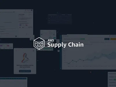 AWS Supply Chain - Product Design animation app b2b charts dashboard design design system motion product product design saas supply chain ui ux video web app