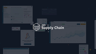 AWS Supply Chain - Product Design animation app b2b charts dashboard design design system motion product product design saas supply chain ui ux video web app
