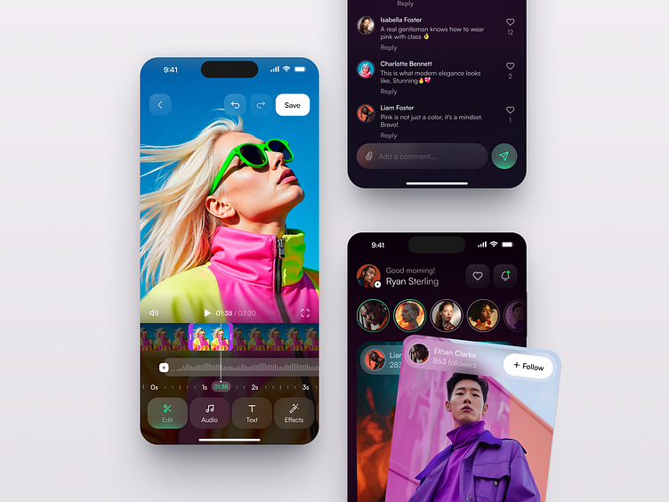 UI-UX, Mobile design for Social Media by Arounda Product for Arounda on ...