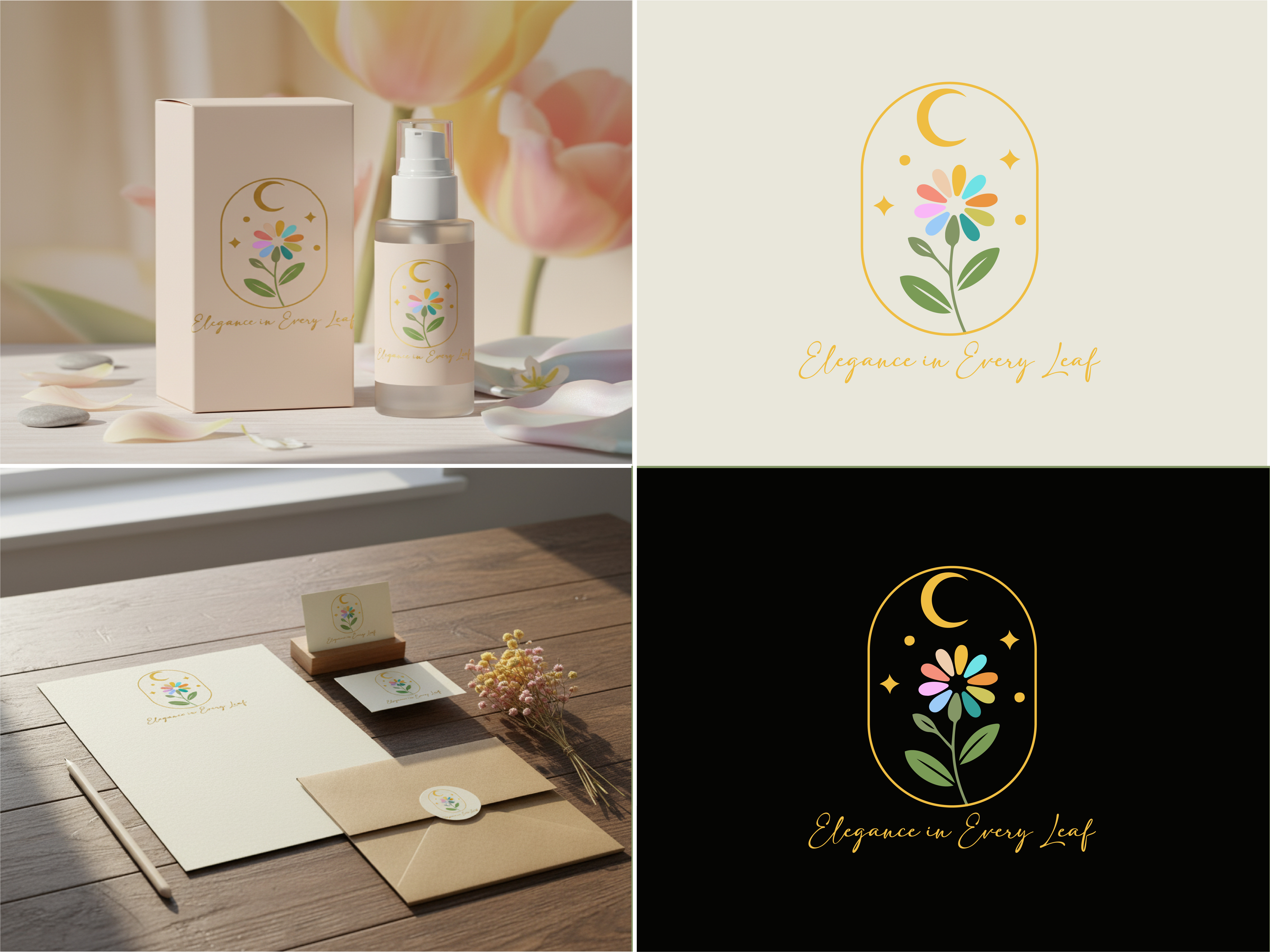Playful Floral Branding Logo boutiquelogo brand logo branding branding kit business logo creativedesign creativeidentity elegantlogo femininebrand flowerlogo graphic design logo logo design minimal logo minimalist logo modern logo natureinspired