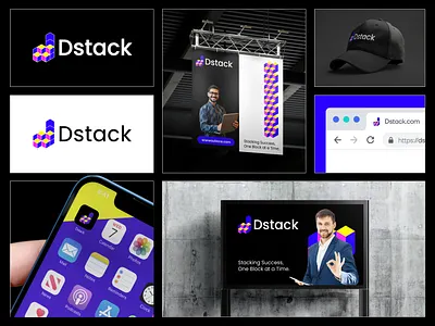 D+cube logo Concepts for Dstack Logo and Brand Identity Design app blockchain logo box logo brand identity brand identity designer branding business logo cube logo d letter d logo d mark data logo design illustration logo modern logo networking logo print sass logo startup logo