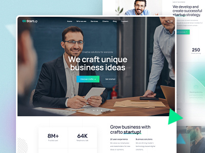 Crafto - AI-Powered WordPress Theme - Startup ai theme animation creative creative design design ecommerce landing page design modern multipurpose portfolio responsive speed optimization startup business design startup landing page design startup website design theme ui web design website design wordpress theme