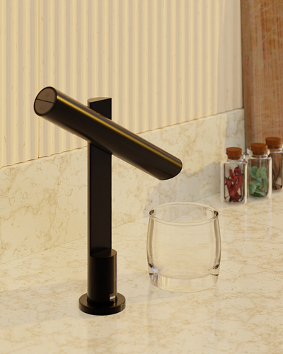 bica · filtered water faucet 3d 3d modeling archviz blender filipeoconde kitchen product design render rendering water faucet water filter