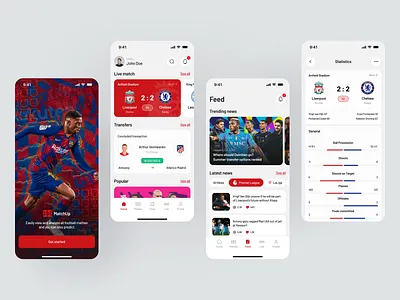 MatchUp | Football Mobile App app branding design football graphic design illustration logo mobile sport typography ui ux