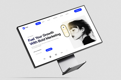 UI Wiki - Marketing Agency Hero Section Design bold creative studio landing