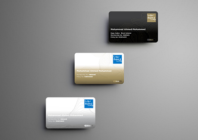 Bupa Virtual Membership Cards branding graphic design membership cards