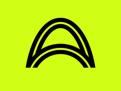Arc Logo app tile branding golf letter a lettermark logo mark type typography