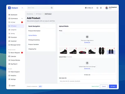 Add Product Page | E-commerce Dashboard Design 🛍️ app design branding clean e commerce ecommerce ecommerce dashboard design ecommerce design graphic design illustration minimal ui ui design ui ux design ux ux design web design website design
