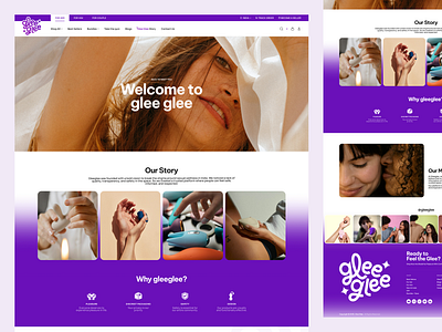 Glee Glee - Wellness Landing Page aboxagency best seller branding design gleeglee inclusive design landing page lifestyle modern ui ui uiux webdevelopment well being wellness