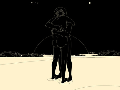 Clingy identity abstract composition conceptual illustration design dual meaning editorial editorial illustration figure figure illustration hug hugging identity illustration laconic lines mental health minimal poster self identity