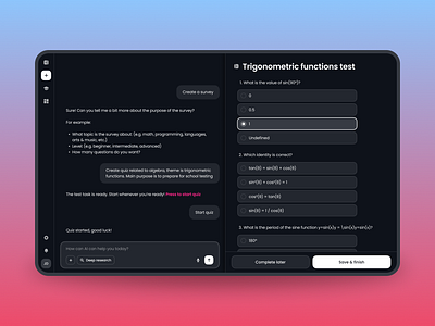 AI Chat Training Program Creator aichat aichatbot aiforbusiness aiplatform aitraining appdesign educationtech employeetraining interactivedesign interactivelearning learningplatform mobileappdesign personalizedtraining skilldevelopment smartlearning taskautomation trainingprogram trainingtool userexperience ux design