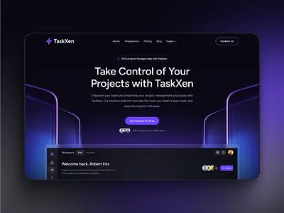 Task Management SaaS Website UIUX Design dark design figma framer saas saas website task management saas task management website ui ui design ux web design