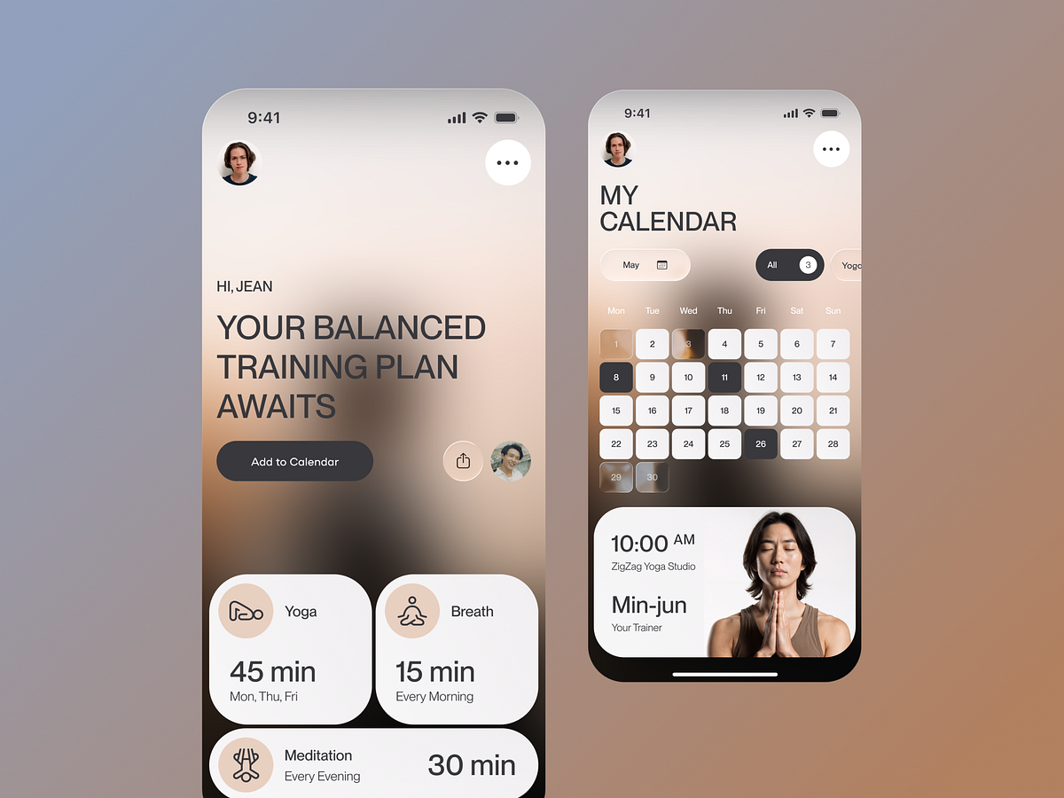 Wellness Training Calendar App Image 0